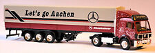 Mercedes Benz SK Planensattelzug Let´s go Aachen Aachen Truck Herpa Werbemodell