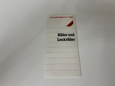 Porsche Räder und Lenkräder Prospekt 70er 80er