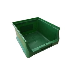 ALLIT Sichtlagerbox grün - Größe 2B - 137x160x137x82mm - gebraucht