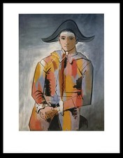 Picasso, Pablo - Arlequin, Les Mains Croisees - Kunstdruck