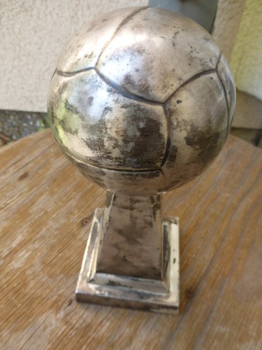 Alte versilberte fußball - versilberte,