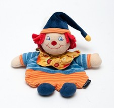 STERNTALER Clown Clemens blau orange Schmusetuch Frottee 18 cm