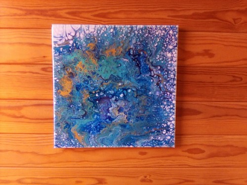 Acryl fluid art gemälde - fluid,
