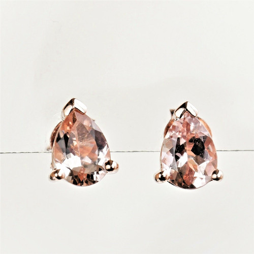Natural morganite earrings - morganite,
