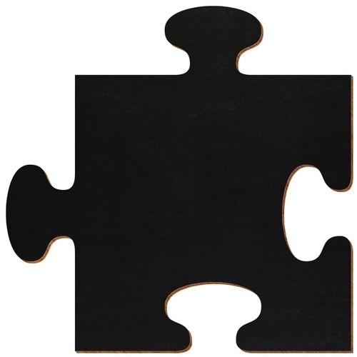 Holz puzzle schwarz beidseitig - puzzle,