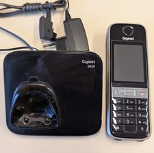 Gigaset S820 DECT Funktelefon Schnurlostelefon Analogtelefon Schwarz