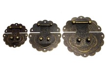 Schatullenverschluß Schatullenschloß Truhenverschluss Kastenverschluss, A-091 