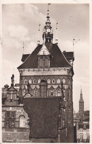 Ansichtskarte danzig - sw,