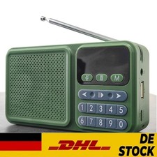 Portable Digital Radio Bluetooth-Compatible Solar/Rechargable FM Radio