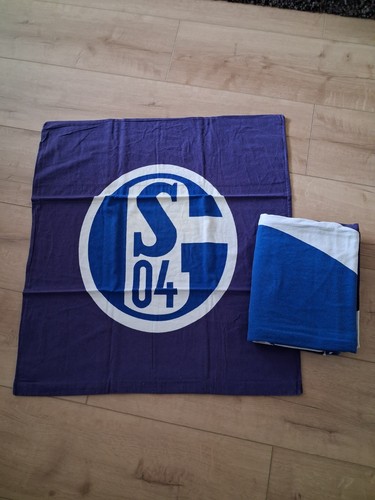 Schalke bettwäsche set blau - bettwäsche, set,