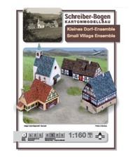 Schreiber-Bogen Kartonmodellbau Kleines Dorf-Ensemble | Papier Modellbausatz