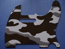 NEW Telecaster PICKGUARD for Fender USA Mex Vintage Tele 5 Hole Black Camo Print