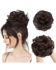 Haarteil: Messy Bun Scrunchie Haargummi Zopf Haarknoten Dutt Zopfgummi Haarband
