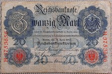 20 Mark Reichsbanknote 1910