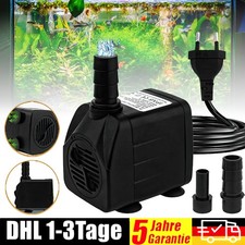 Aquarium Wasserpumpe Brunnenpumpe Zimmerbrunnen Pumpe Teichpumpe 600L/H 10 Watt