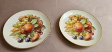2x Vintage Obstteller "Z.S. & Co Bavaria, 2618 - 34 & 49", Motiv "Pflaume", gebr