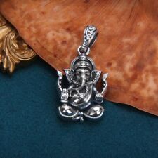 L37 Anhänger tibetischer Elefantengott hinduistisch Ganesha Silber 925