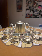 50er Jahre Tee Service WMF für 6 Personen mit Teekanne Bauscher Weiden