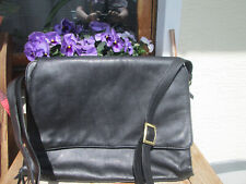 BORELLA MESSINGERTASCHE Tasche Leder schwarz groß