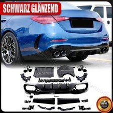 Glanz schwarz heckdiffusor - schwarz,