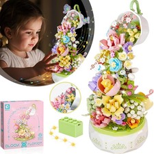 Blumen Bausteine Set mit LED