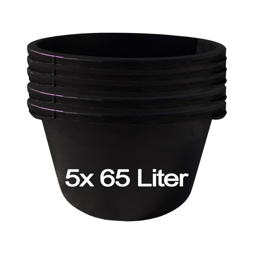 5x65 liter mörtelkübel - 5x65,