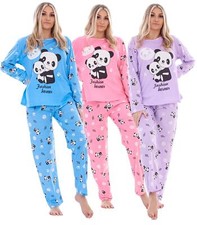 Damen Pyjama Set Panda Teddy