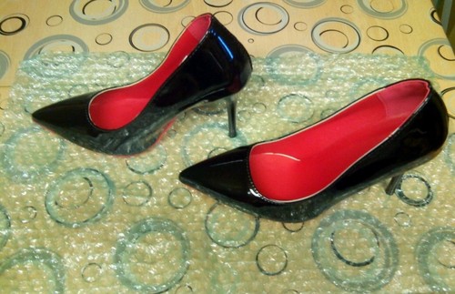 Damenpumps schwarz rote - damenpumps,,