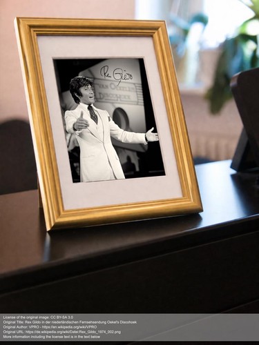 Repro autogramm rex gildo - -,