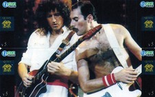 China 4 Telefonkarten Puzzle : Queen : Freddie Mercury,Brian May,Roger Taylor/ 1