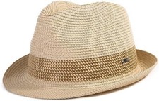 Comhats Strohhut Panamahut Sonnenhut Fedora Hut Handgemacht XXl