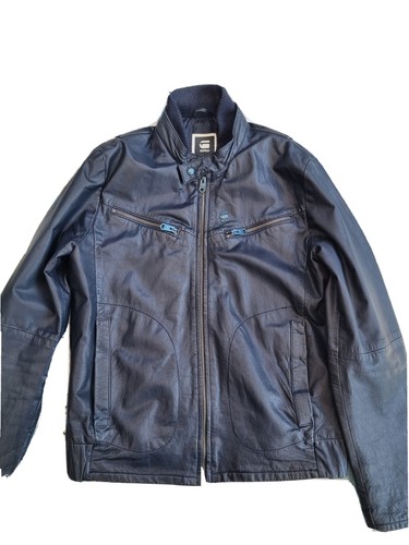 Star leather biker jacket - leather,