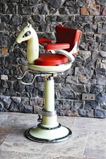 Kinder Friseur-Stuhl antik 1930 Takara Belmont child's barber chair