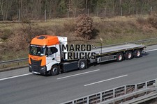 LKW Foto Iveco S-Way Pritschen-LKW Deutschland orange Universal Transport #h1ry