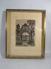 Radierung Wien Belvedere im