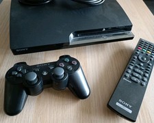 PS3 Slim, mit SIXAXIS-Controller, PS3-Verbedienung und 12 Spielen