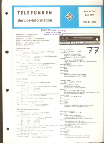 Telefunken kofferradio - telefunken,