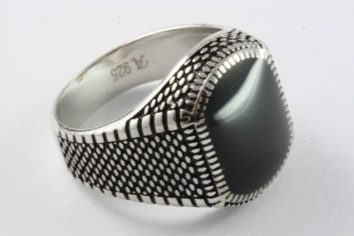 Black zirkonia ring - ring, stone