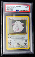 Pokemon Chaneira Holo 1. Edition Chansey Deutsch 3/102 Base Set PSA 2 GOOD