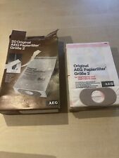 19 Stück Original AEG Papierfilter Größe 2 20er Pack fast voll Vampyrette Filter