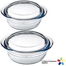 Ocuisine Auflaufform Deckel Küche Gratinform Kasserolle Glas Schmortopf 2,1-3,2L