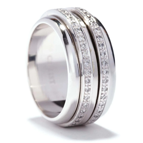 Drehbarer diamant ring aus - diamant,