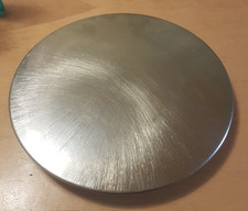 Tortenplatte, Anrichteplatte Edelstahl 30cm Gebrüder HEPP Pforzheim