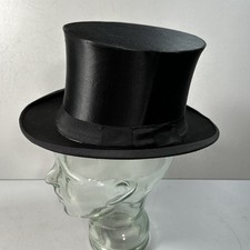Zylinder Hut Klappzylinder Chapeau Claque schwarz antik Klein 15 cmx18cm Patent