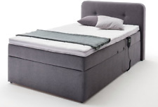 Boxbett, Polsterbett, 120cm, Topper, elektrisch, Motor, Stauraum