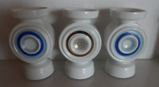 3 x Plankenhammer Floss OP ART Vase Teelichthalter / Stumpenkerze Porzellan