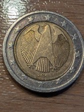2 euro Münze Deutschland mit Deutlicher Fehlprägung