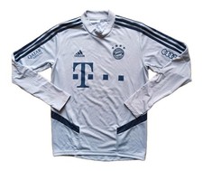 Adidas FC Bayern SPIELER Training Sweatshirt Top grau Sponsoren wie MATCHWORN M