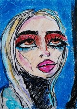 Woman portrait abstrakte - woman,