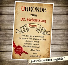Urkunde 40 50 60 - 20, 30